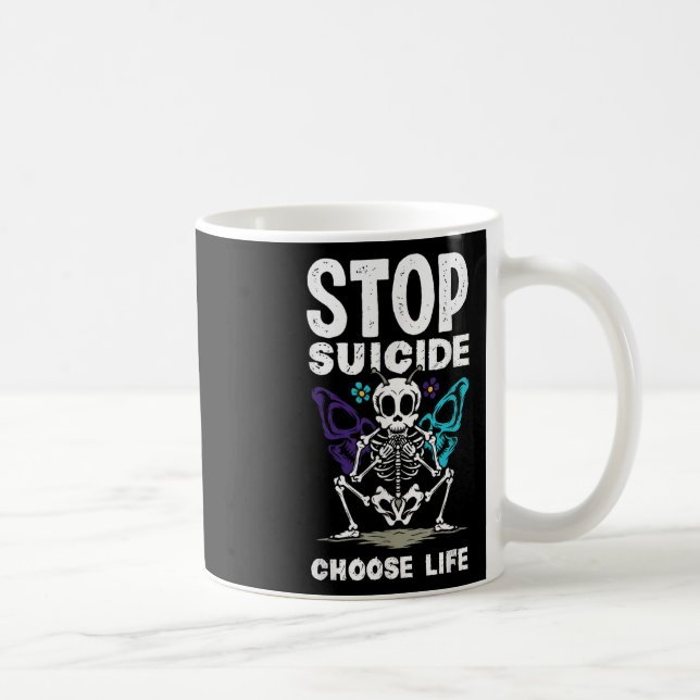 Stop Suicide Choose Life Suicide Awareness  Coffee Mug (Right)