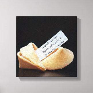 Stop Taking Advice From A Cookie Canvas Print
