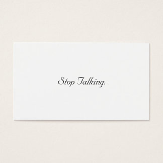 Stop Talking Cards