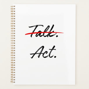 Stop Talking. Start Acting. – Clean Hustle Quote Planner