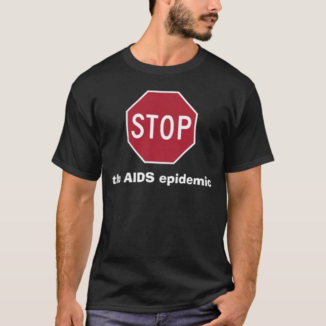 Stop the AIDS epidemic T-Shirt (Front)