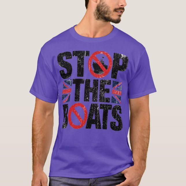STOP THE BOATS T-Shirt (Front)