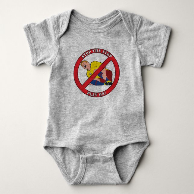 STOP THE FLOP BABY BODYSUIT (Front)
