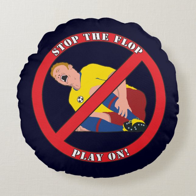 STOP THE FLOP ROUND CUSHION (Front)