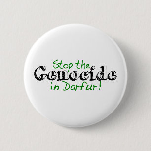 Stop The Genocide Darfur 6 Cm Round Badge