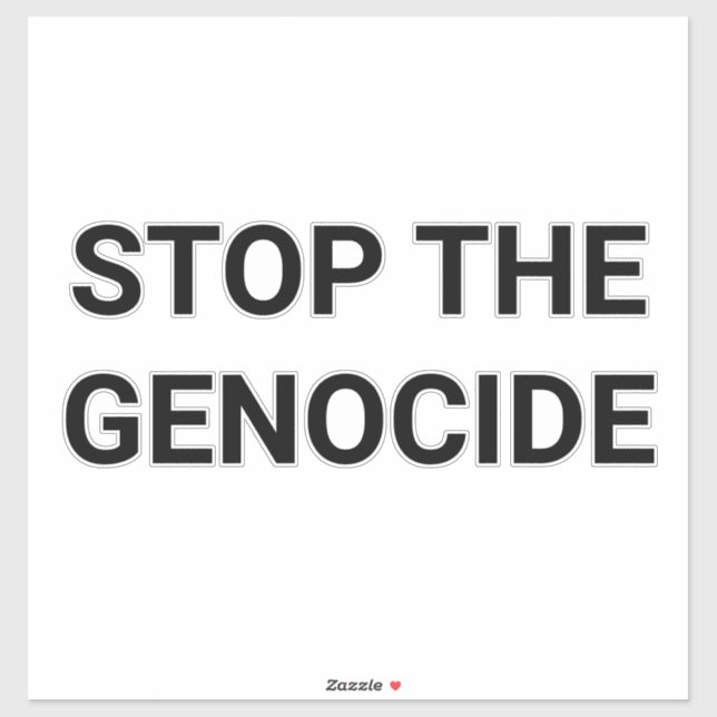 STOP THE GENOCIDE Hankamer Artjunkhaus (Sheet)