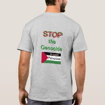 “Stop the Genocide”Men's Basic T-Shirt