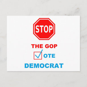 STOP THE GOP - Postcard