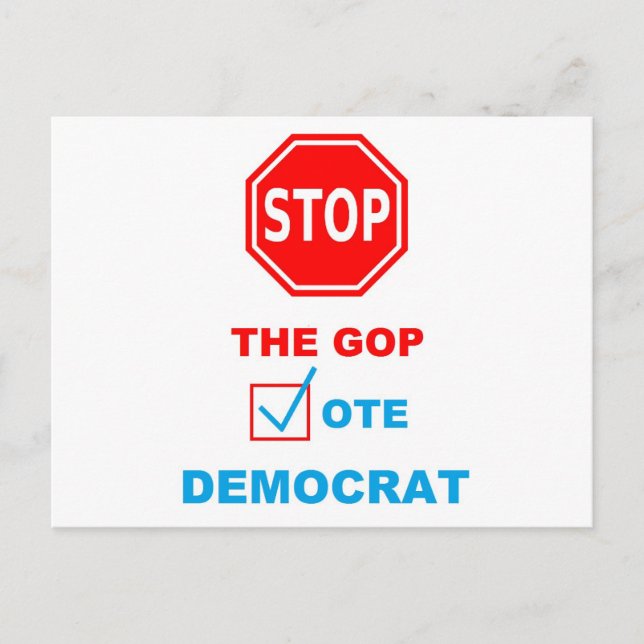 STOP THE GOP - Postcard (Front)