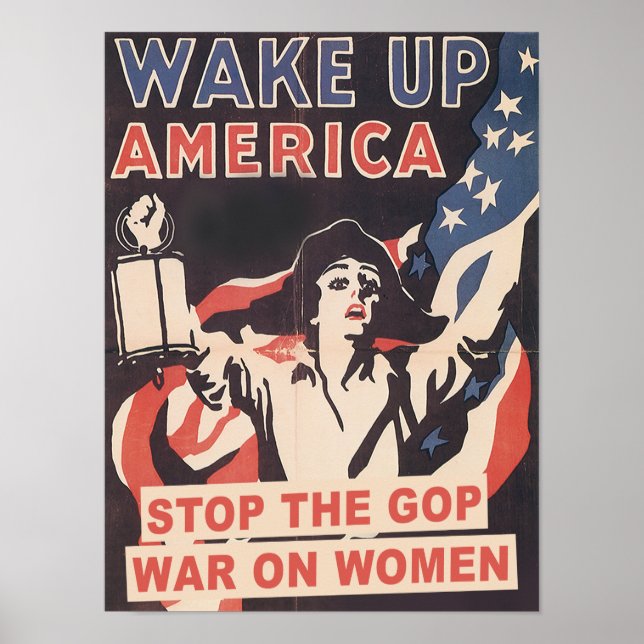 Stop the GOP War on Women Poster (Front)