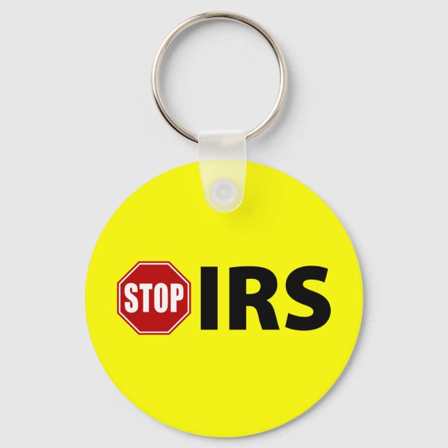 Stop the IRS Key Ring (Front)