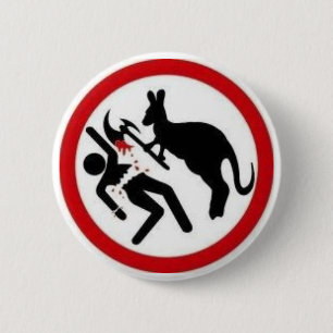 Stop the Kangaroo Cull 6 Cm Round Badge
