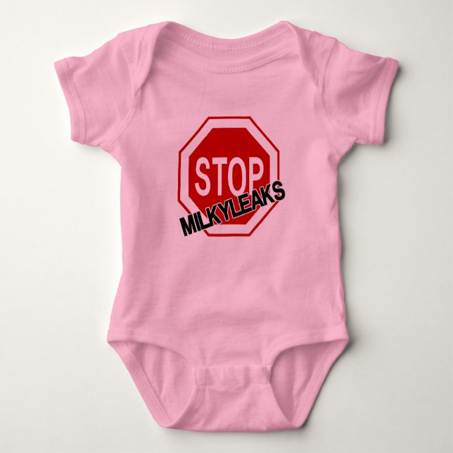 Stop the Leaks : MilkyLeaks Baby Bodysuit (Front)