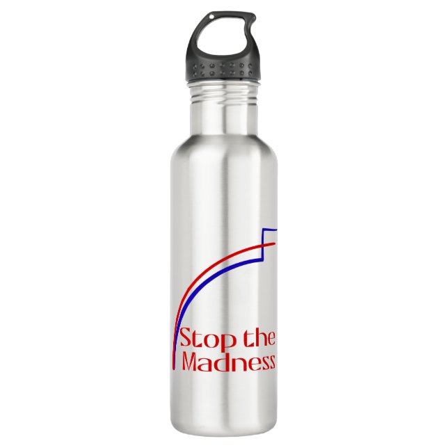 Stop the Madness 710 Ml Water Bottle (Front)