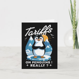 Stop The Tariffs Anti-trump Fafo Resist Penguins N Card