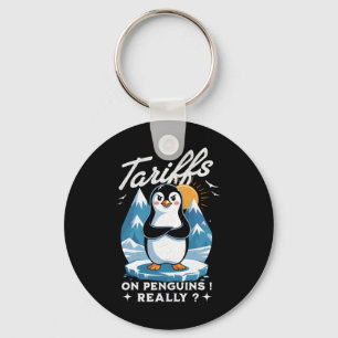 Stop The Tariffs Anti-trump Fafo Resist Penguins N Key Ring