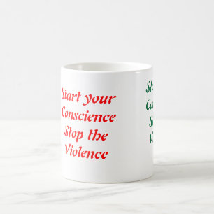 Stop the violence coffee mugs