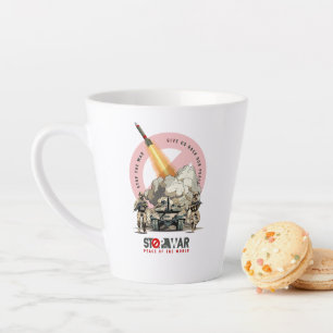 Stop The War Latte Mug