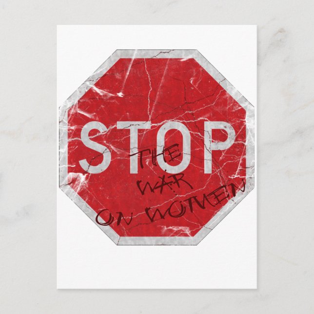 Stop the War on Women Postcard (Front)