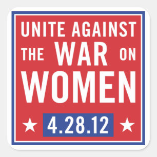 Stop The War On Women Stickers