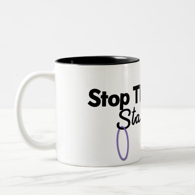 Stop Thinking Start Feeling Mug (Left)