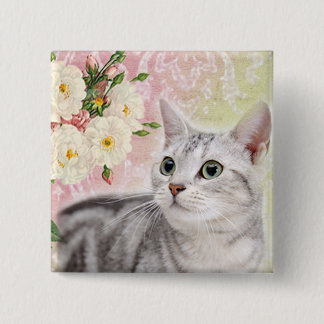 Stop To Smell The Roses 15 Cm Square Badge