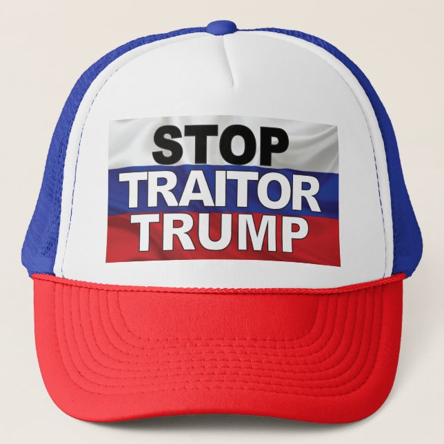 "Stop Traitor Trump" Trucker Hat (Front)