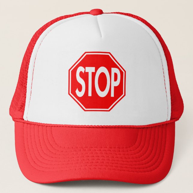 Stop Trucker Hat (Front)