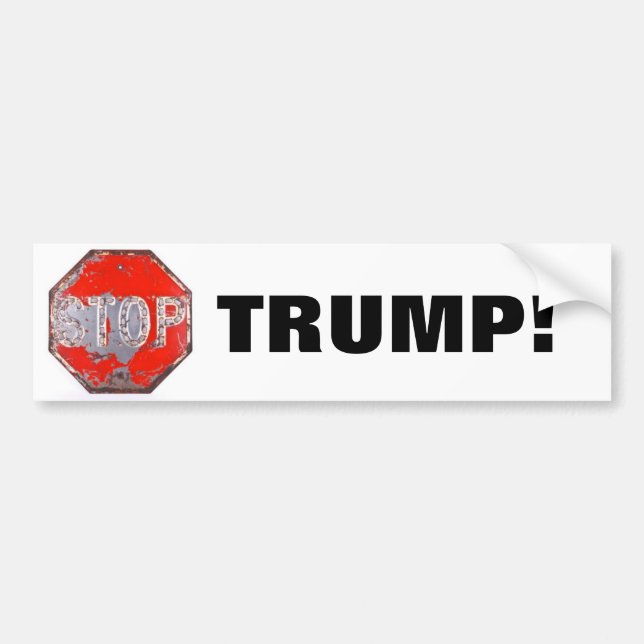 Stop Trump Bumper Sticker (Front)