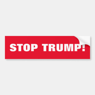 STOP TRUMP BUMPER STICKER