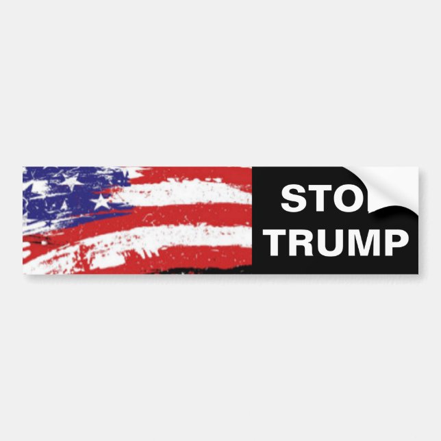 STOP TRUMP BUMPER STICKER (Front)