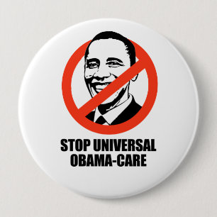Stop Universal Obama-care 10 Cm Round Badge