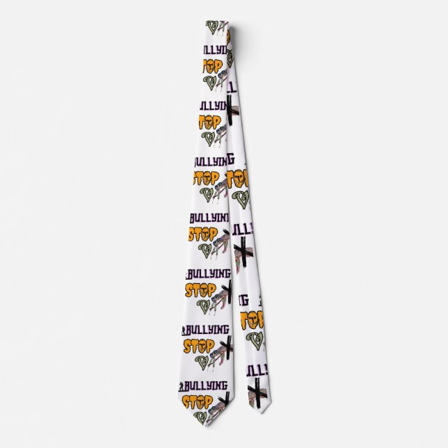 stop vax bullying tie (Front)