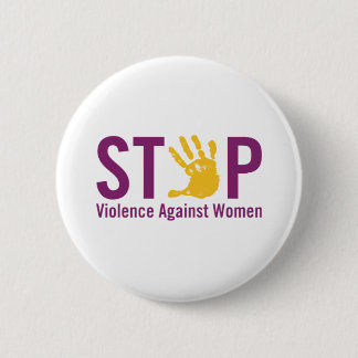 Stop Violence against Women 6 Cm Round Badge