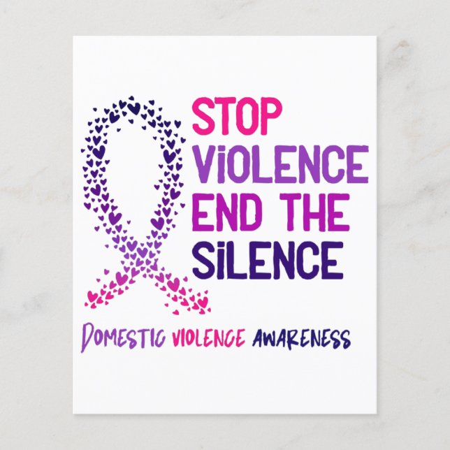 Stop Violence and the Silence Domestic Violence Aw (Front)