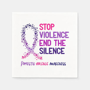Stop Violence and the Silence Domestic Violence Aw Napkin