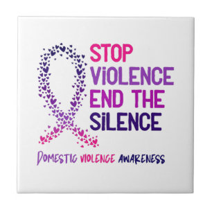 Stop Violence and the Silence Domestic Violence Aw Tile