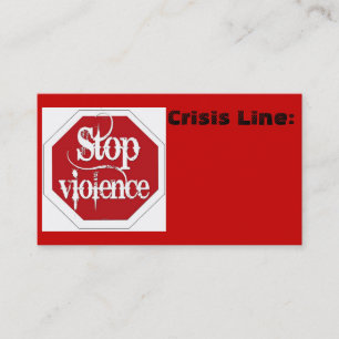 Stop Violence Business Card
