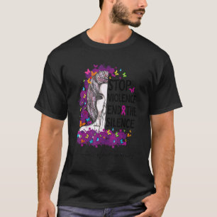 Stop Violence End Silence Domestic Violence Awaren T-Shirt