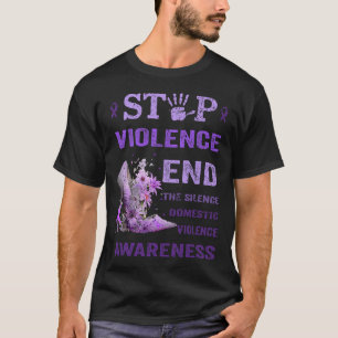Stop Violence End The Silence Domestic Violence Aw T-Shirt