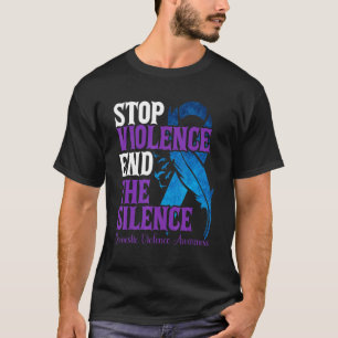 Stop violence end the silence domestic violence Aw T-Shirt