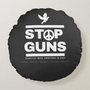 stop violence round cushion