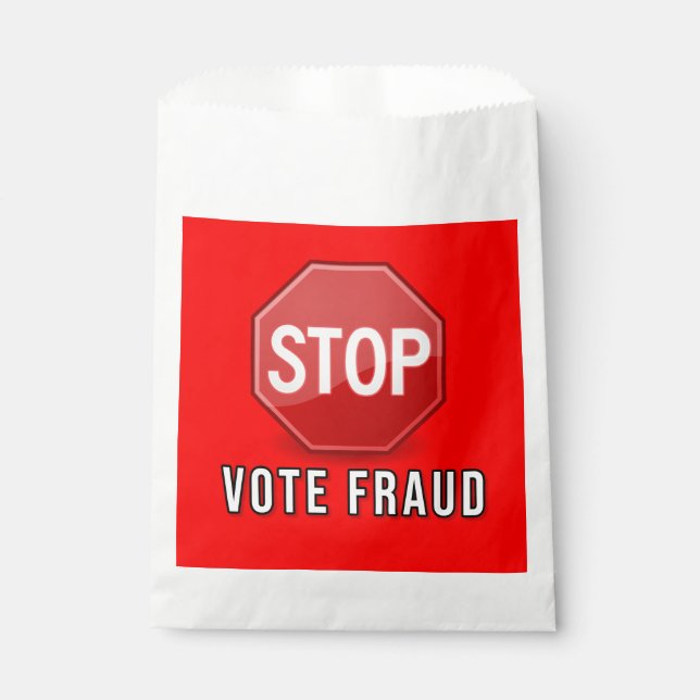 Stop Vote Fraud Favour Bags (Front)