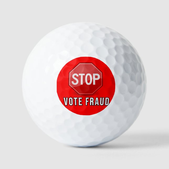 Stop Vote Fraud Golf Balls (Front)