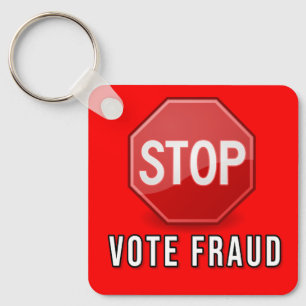 Stop Vote Fraud Key Ring