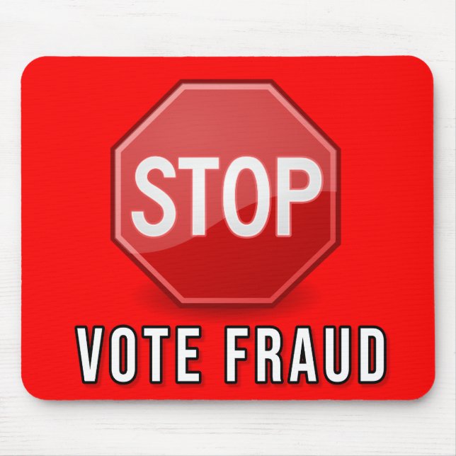 Stop Vote Fraud Mouse Mat (Front)