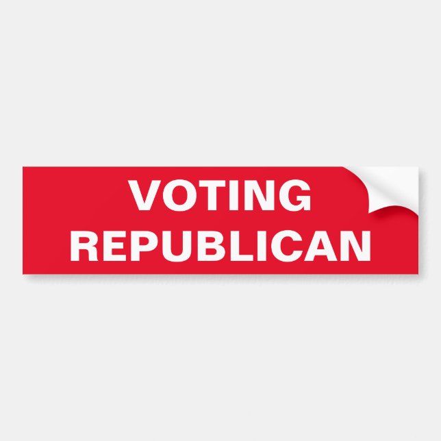 Stop Voting Republican Sticker (Front)