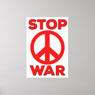 Stop War Canvas Print