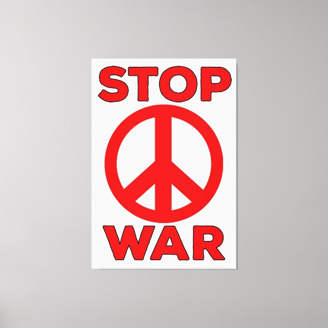 Stop War Canvas Print (Front)