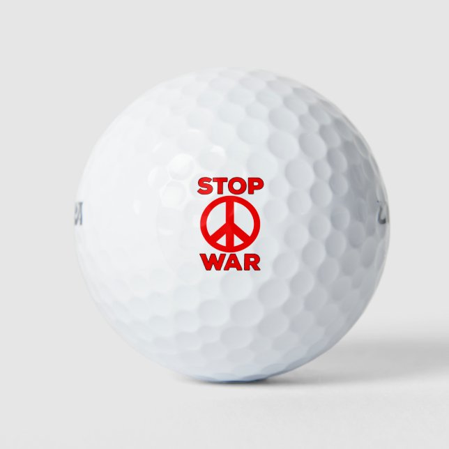 Stop War Golf Balls (Front)